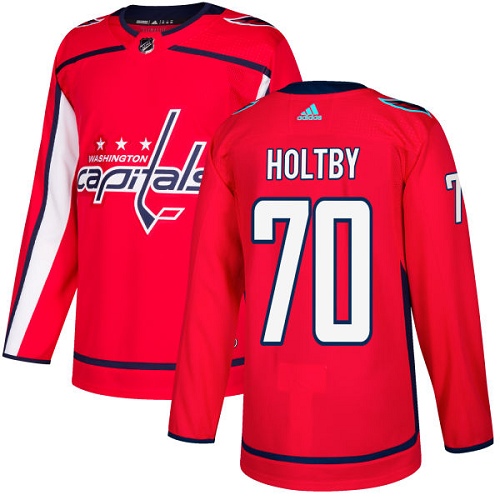 Herren Washington Capitals Eishockey Trikot Braden Holtby #70 Authentic Rot Heim